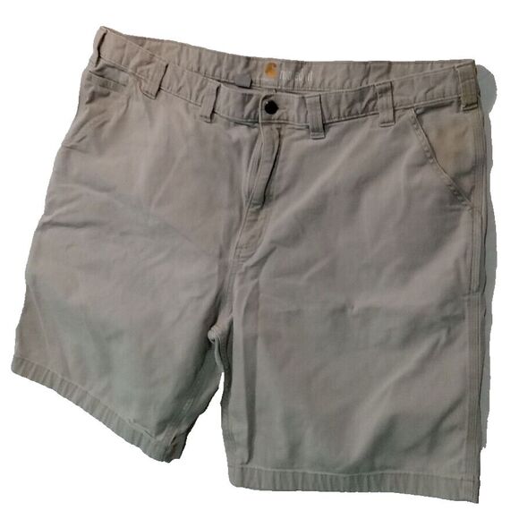 Carhartt Other - Carhartt Shorts Mens 46 Khaki Carpenter Workwear Relaxed Fit